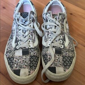 Floral Patchwork vans Sneakers